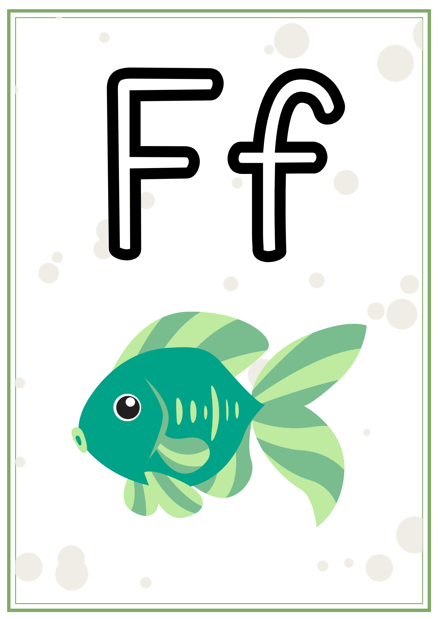 Väggalfabet- två versioner (med och utan hjälplinjer)