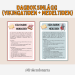 Kära dagbok – vikingatiden/medeltiden - bild 1