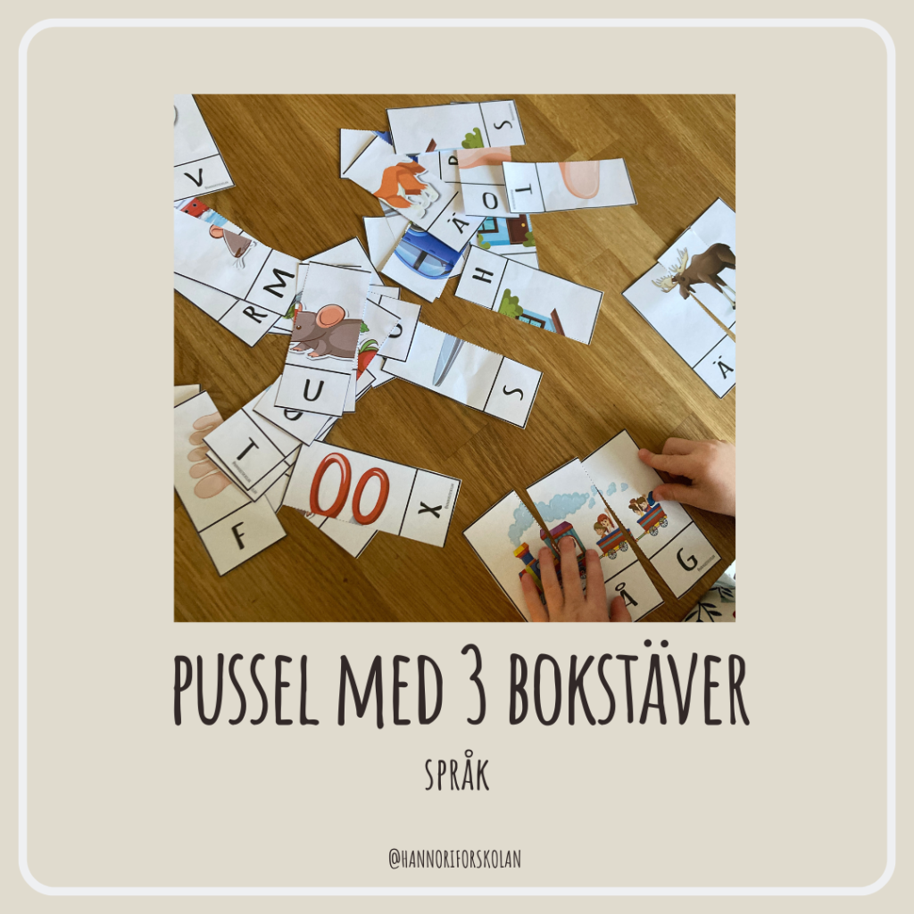Pussel med 3 bokstäver