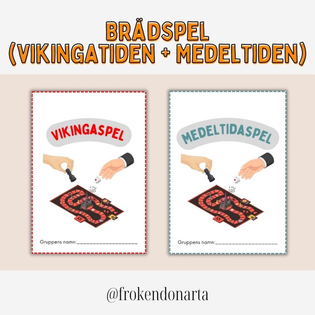 Brädspel – Skapa ditt eget vikinga-/medeltidaspel