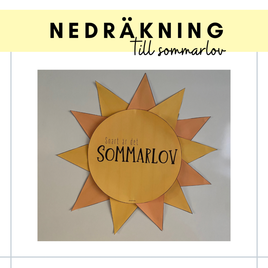 Nedräkning – sommarlov
