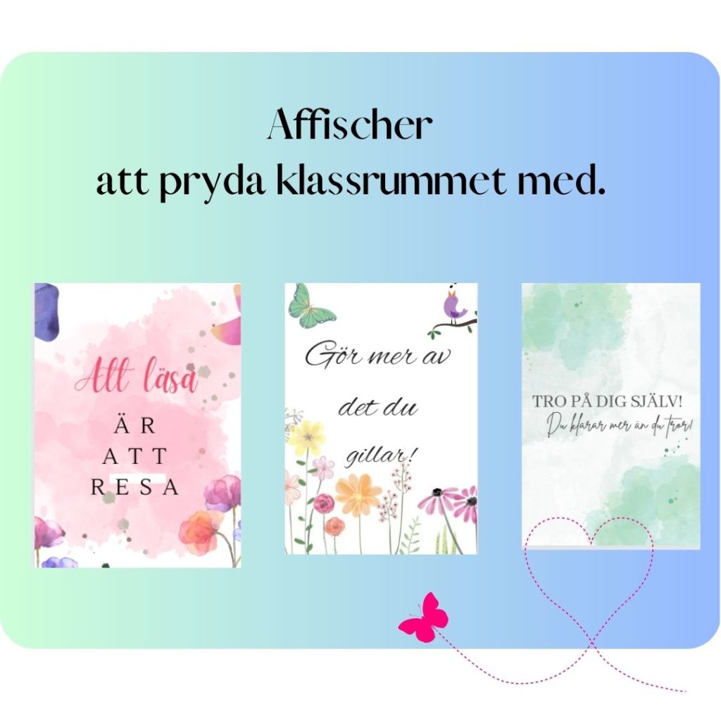 Affischer att pryda klassrummet med