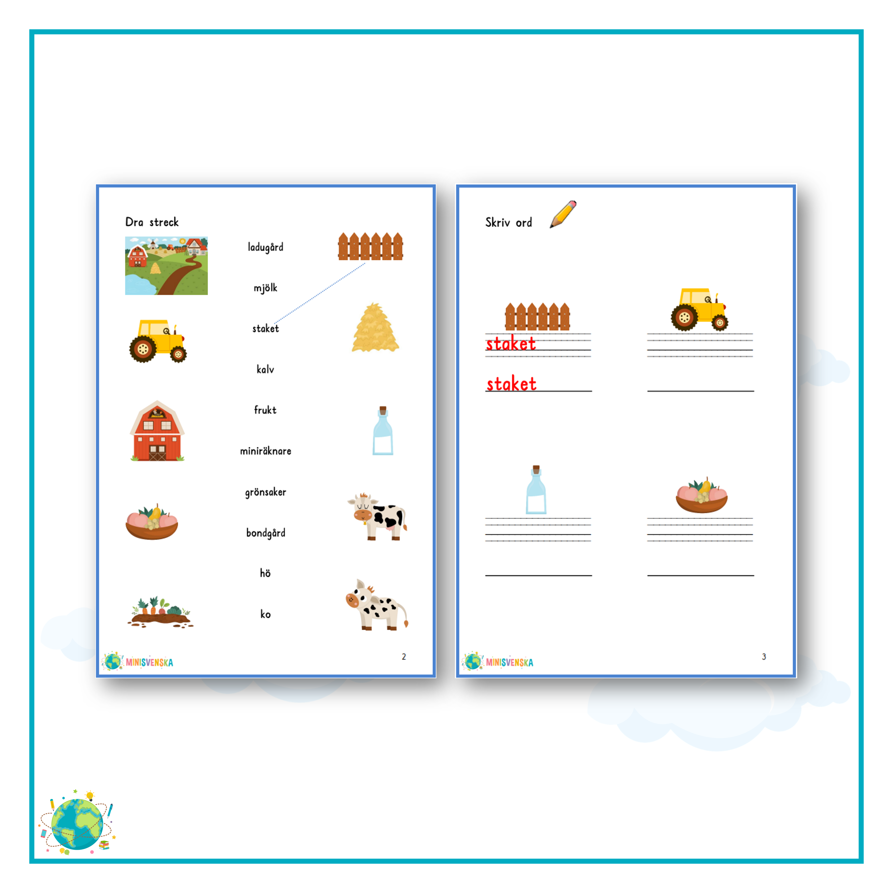 Ordförståelse - Bondgården och Memory