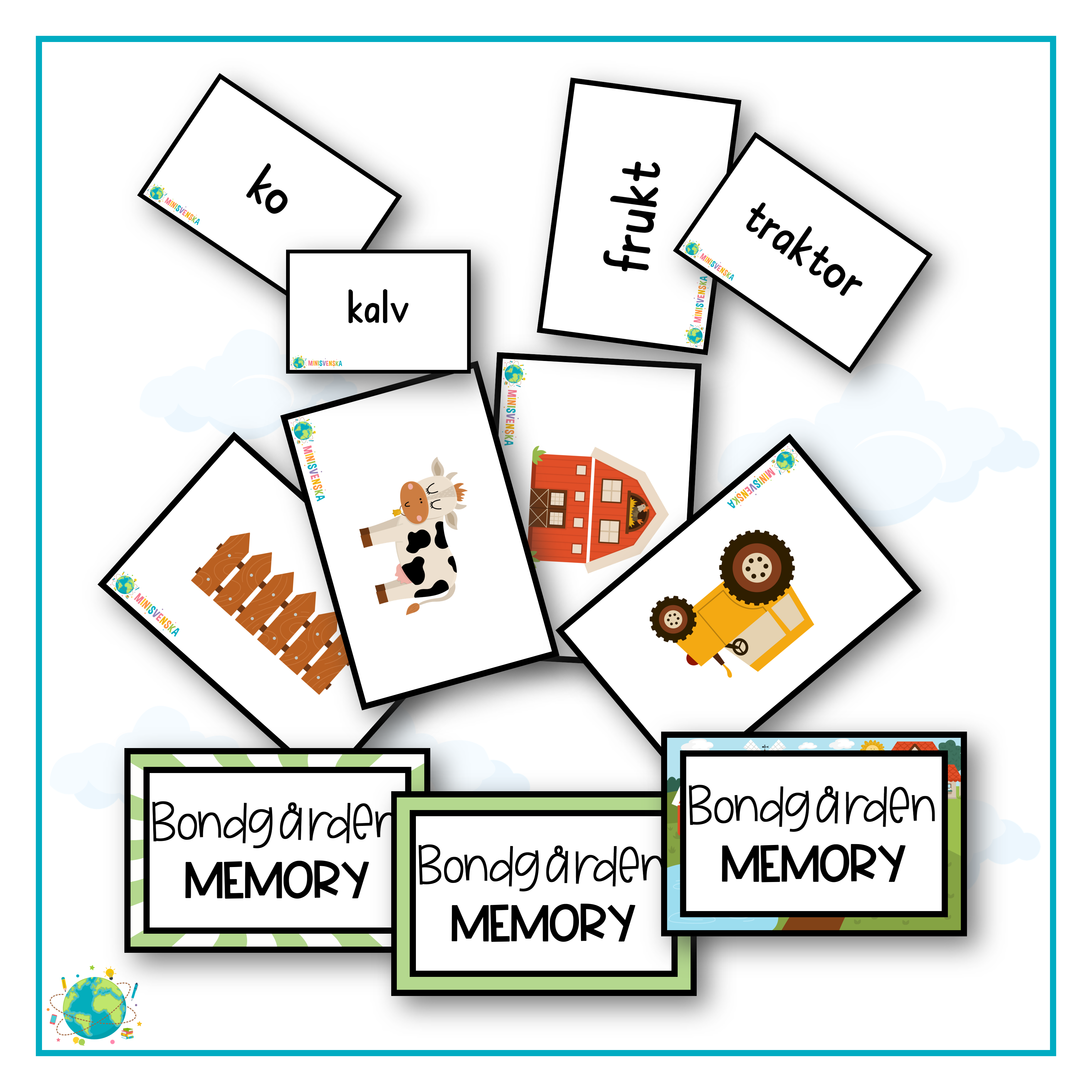 Ordförståelse - Bondgården och Memory