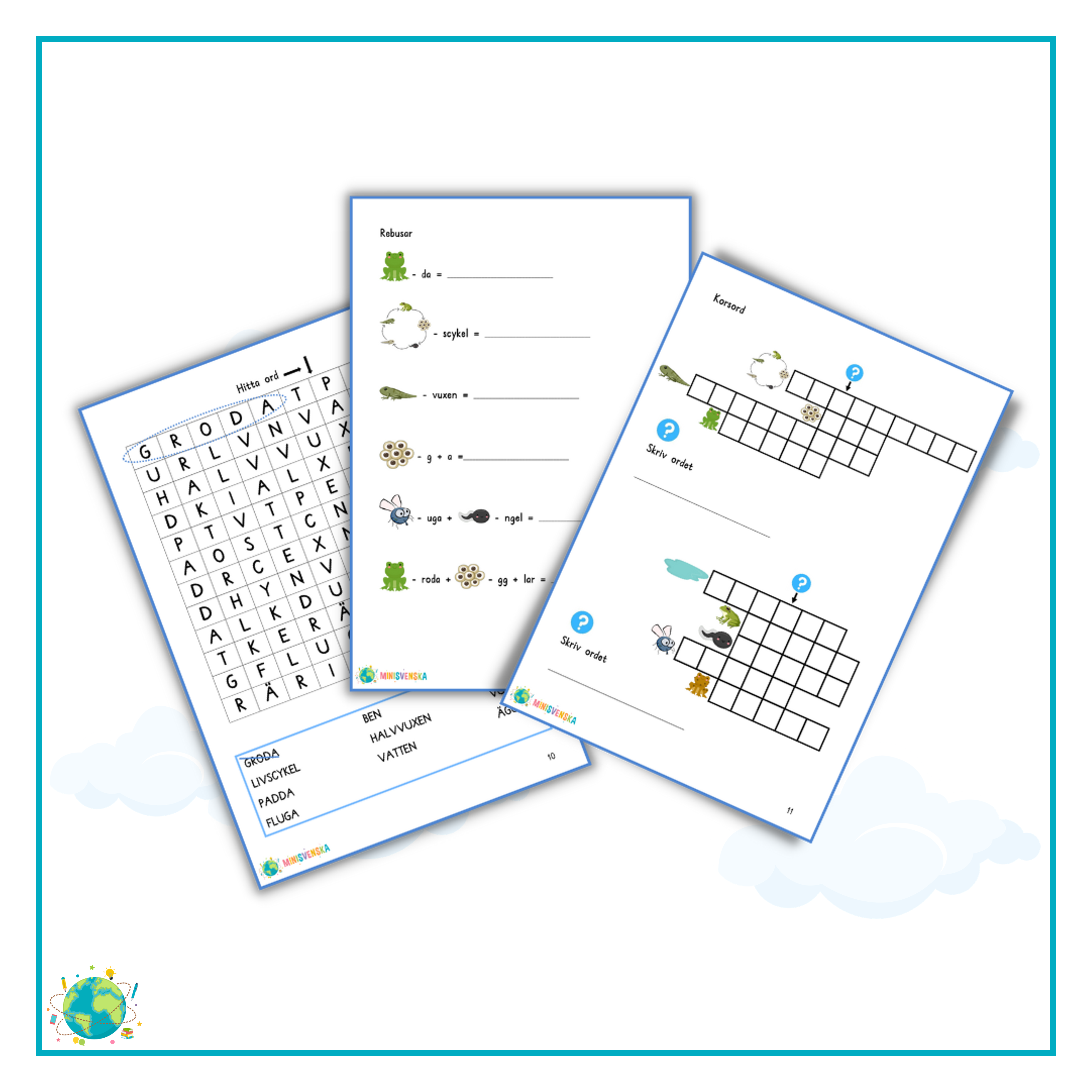 Ordförståelse - Grodan och Memory