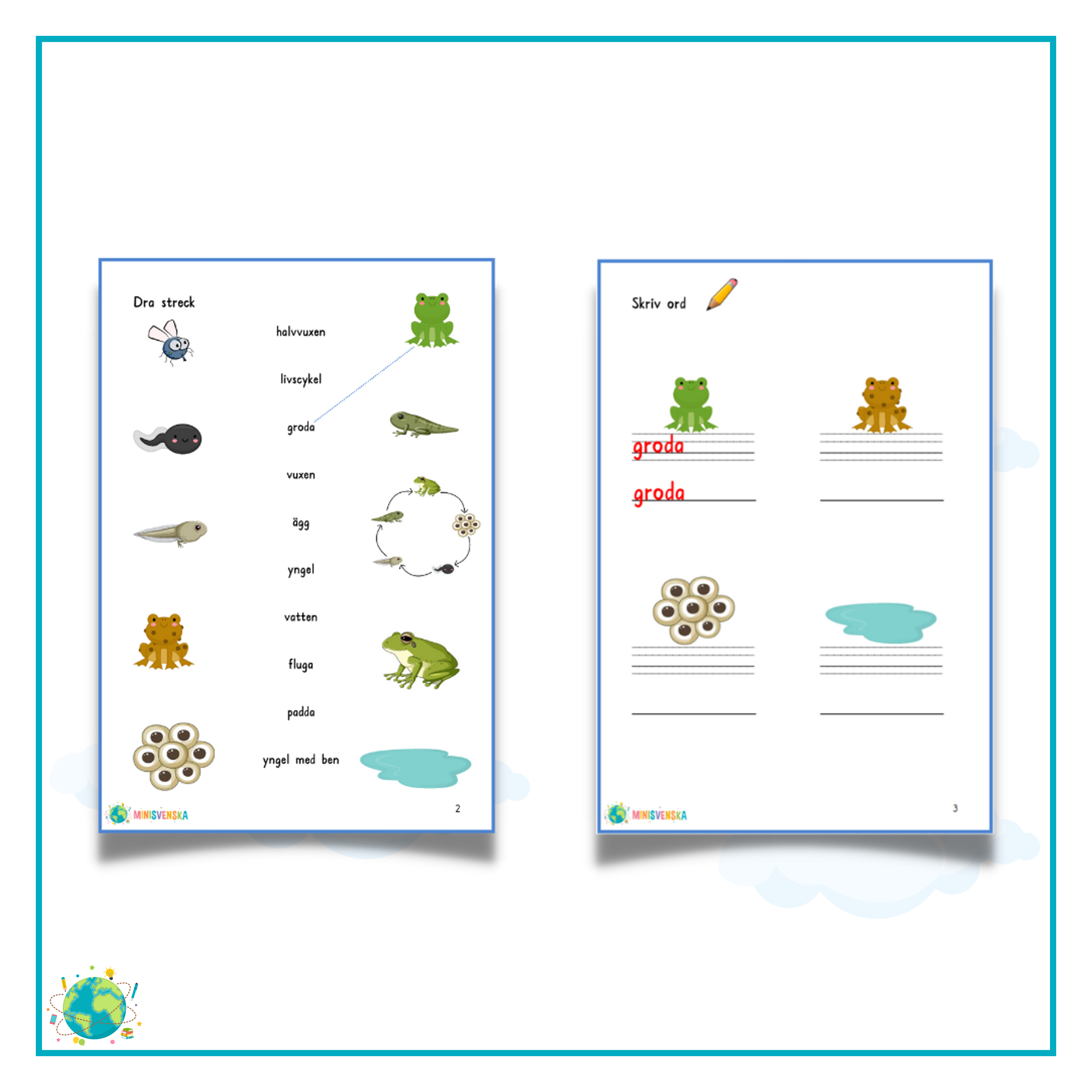 Ordförståelse - Grodan och Memory