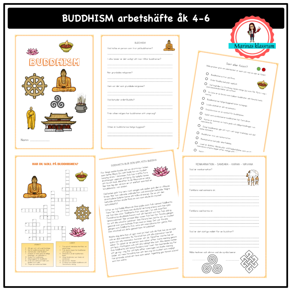 Buddhism – arbetshäfte åk 4-6