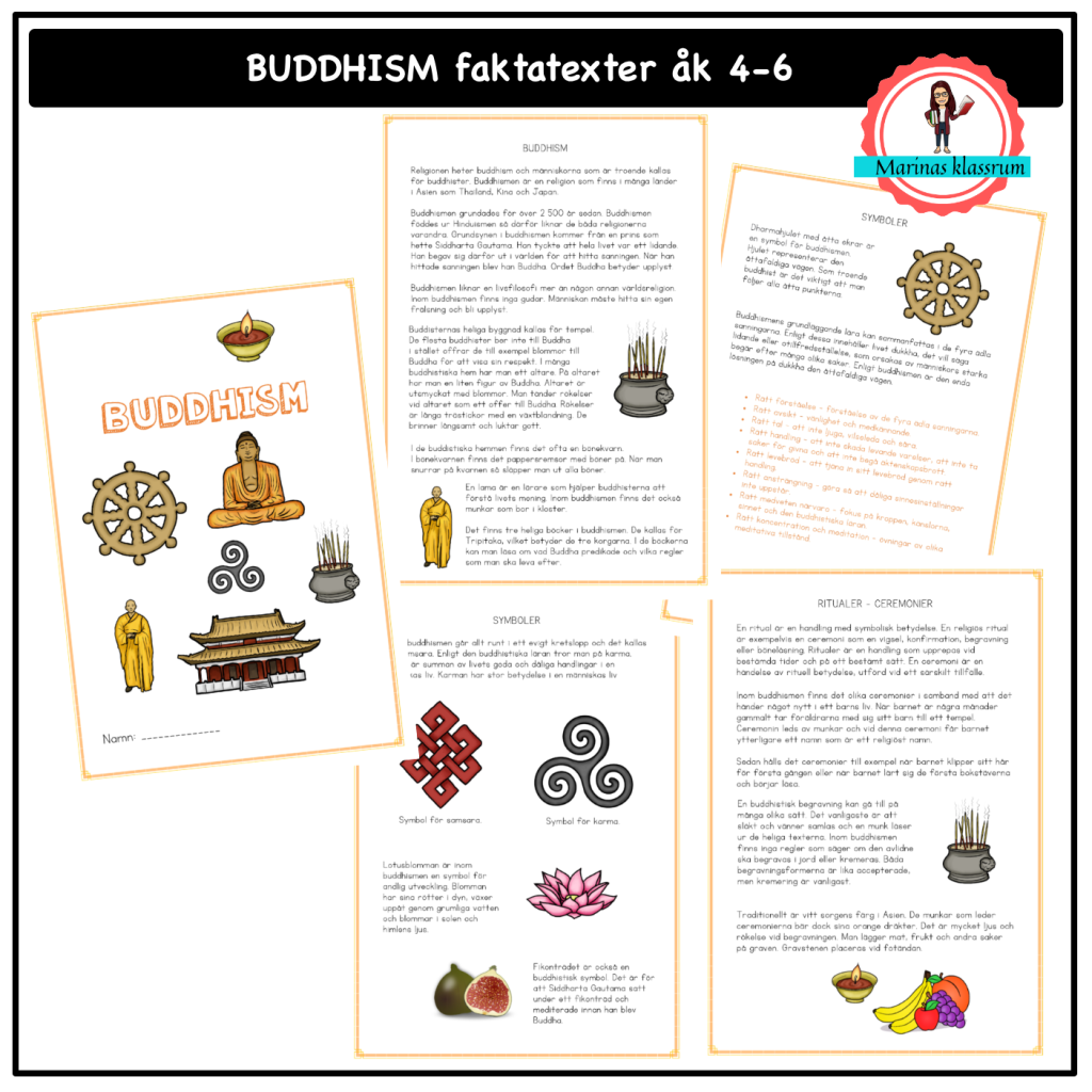 Buddhism – faktatexter åk 4-6