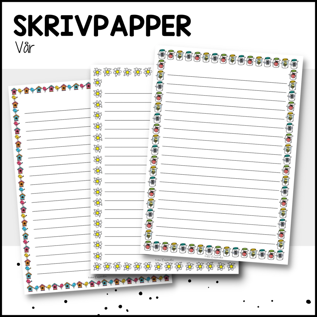 Skrivpapper: vår