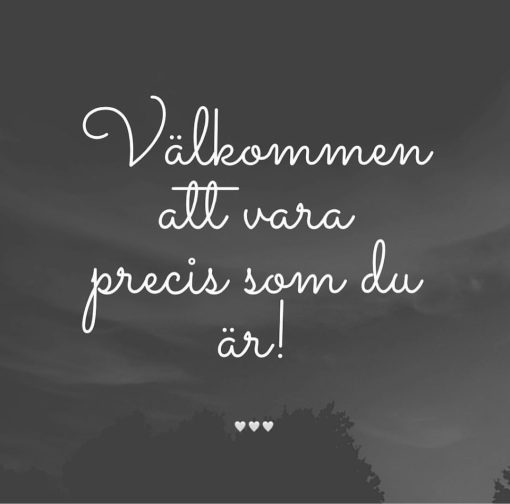 Välkomstskylt