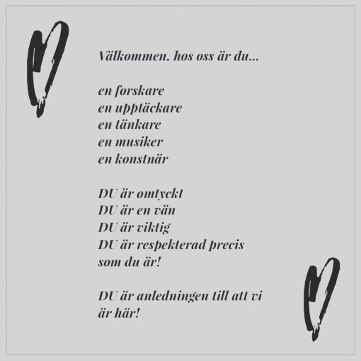 Välkomstskylt