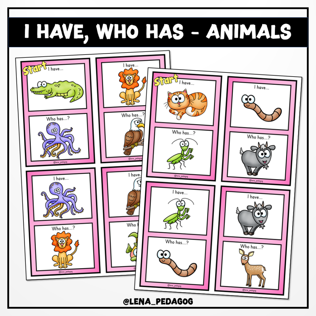 I have, who has – animals