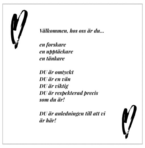 Välkomstskylt