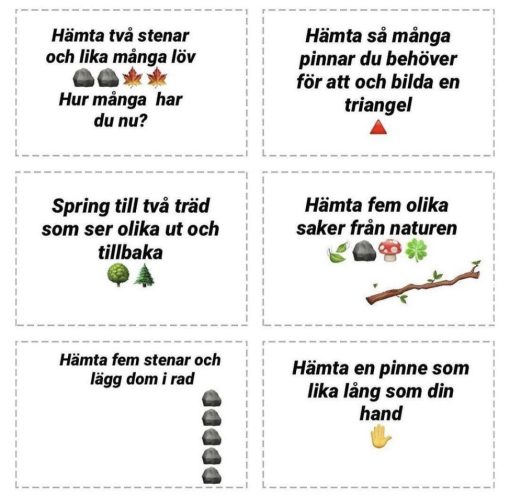 Naturuppdragskort -42kort/paket