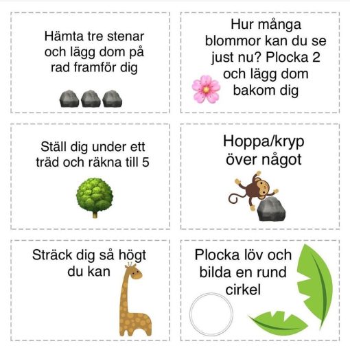 Naturuppdragskort -42kort/paket