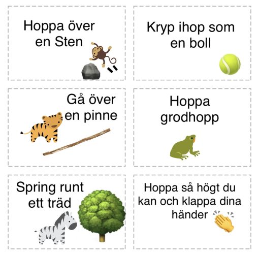 Uteuppdragskort /18 kort
