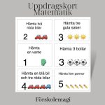 Uppdragskort-Matematik 30 st kort - bild 1