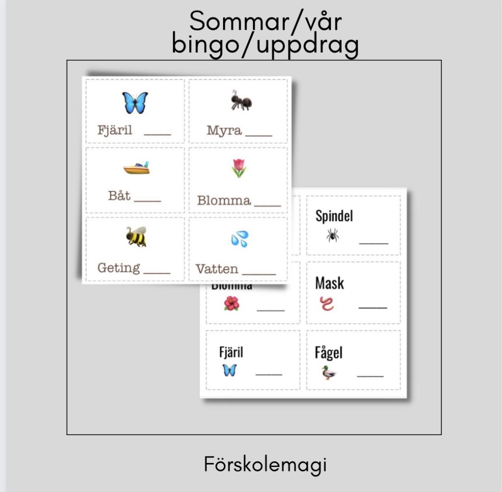 Naturdetektiv med hjälp av sommaruppdrag/bingo