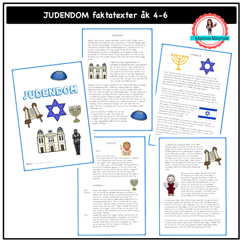 Judendom faktatexter åk 4-6