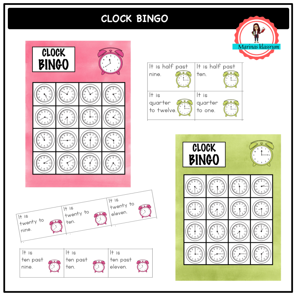 The clock bingo