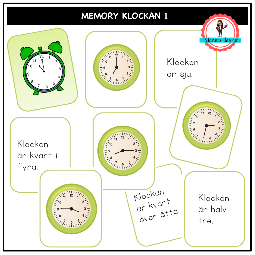 Memory klockan 1