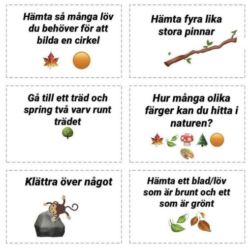 Naturuppdragskort -42kort/paket