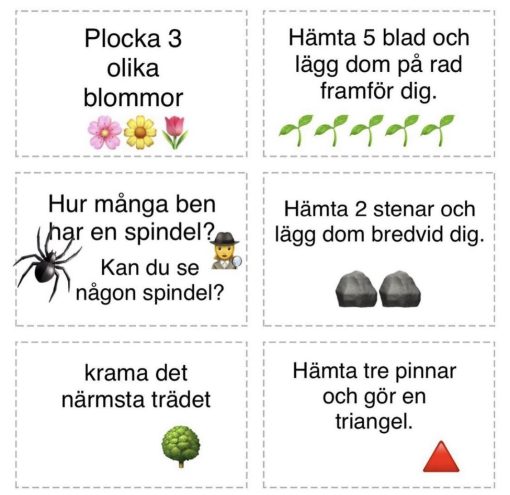 Naturuppdragskort -42kort/paket