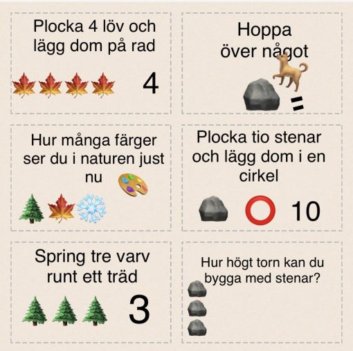 Naturuppdragskort -42kort/paket