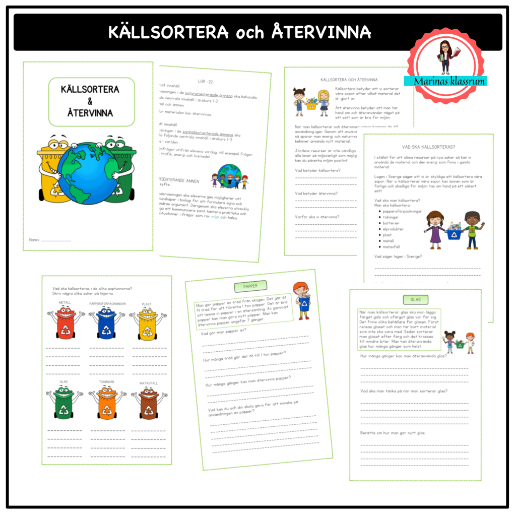 Källsortera och återvinna