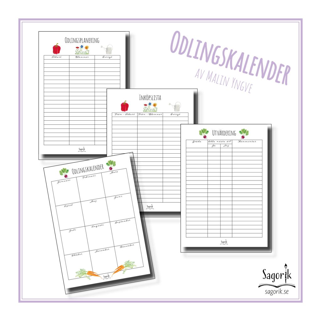 Odlingskalender för äldre barn