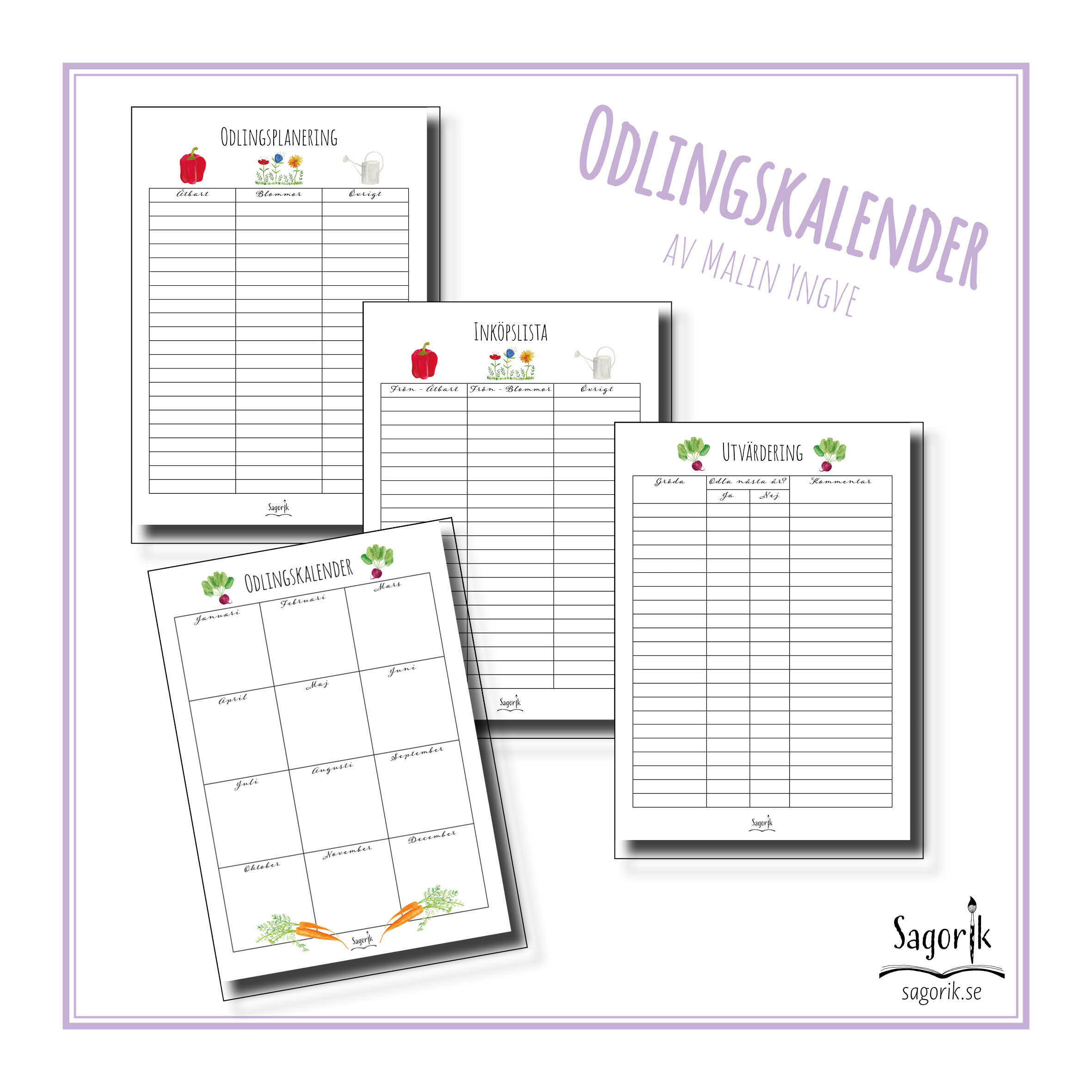 Oglingskalender för äldre barn