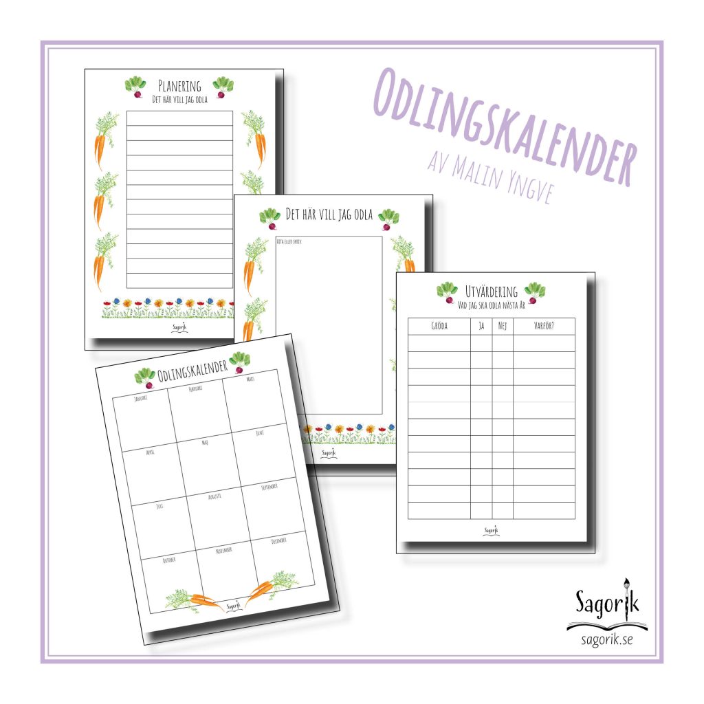 Odlingskalender för yngre barn