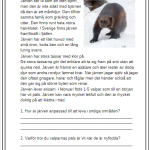Faktatexter NO djur i Sverige läsförståelse - bild 7