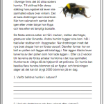 Faktatexter NO djur i Sverige läsförståelse del 2 - bild 7