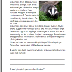 Faktatexter NO djur i Sverige läsförståelse del 2 - bild 15