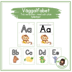 Väggalfabet- två versioner (med och utan hjälplinjer) - bild 1