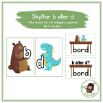 Skyltar/posters lilla b och lilla d - bild 1