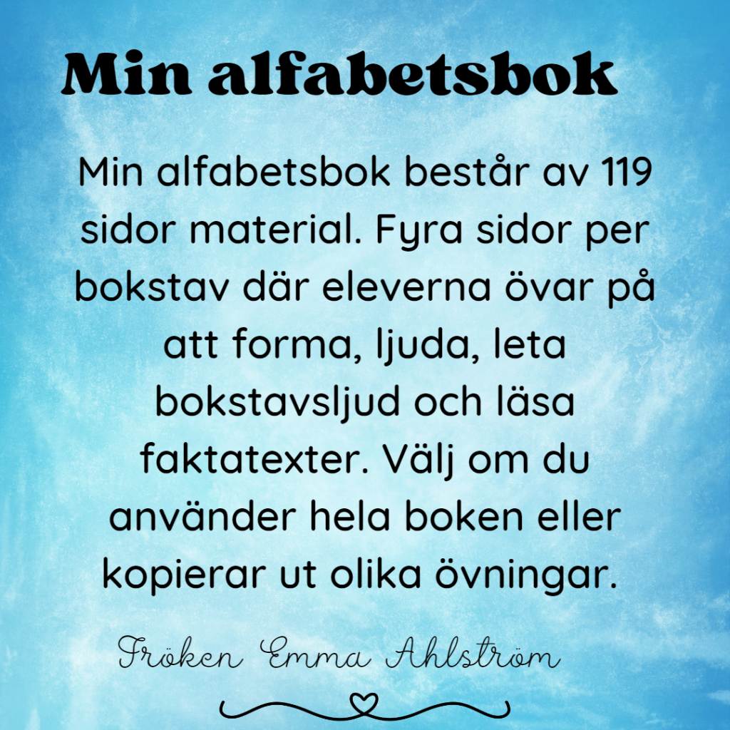 MIN ALFABETSBOK (från A till Ö)