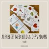 Alfabet med bild och dess namn (13x16cm)