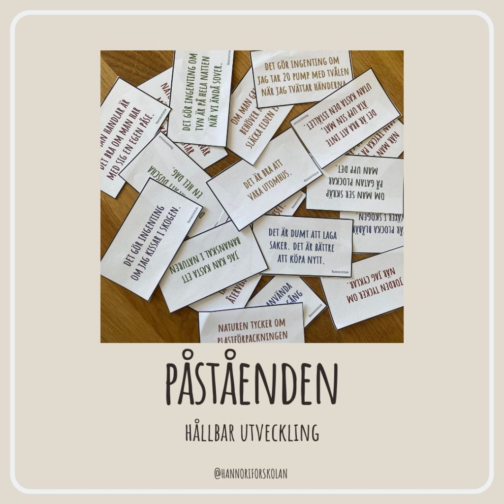 Påstenden kring hållbar utveckling