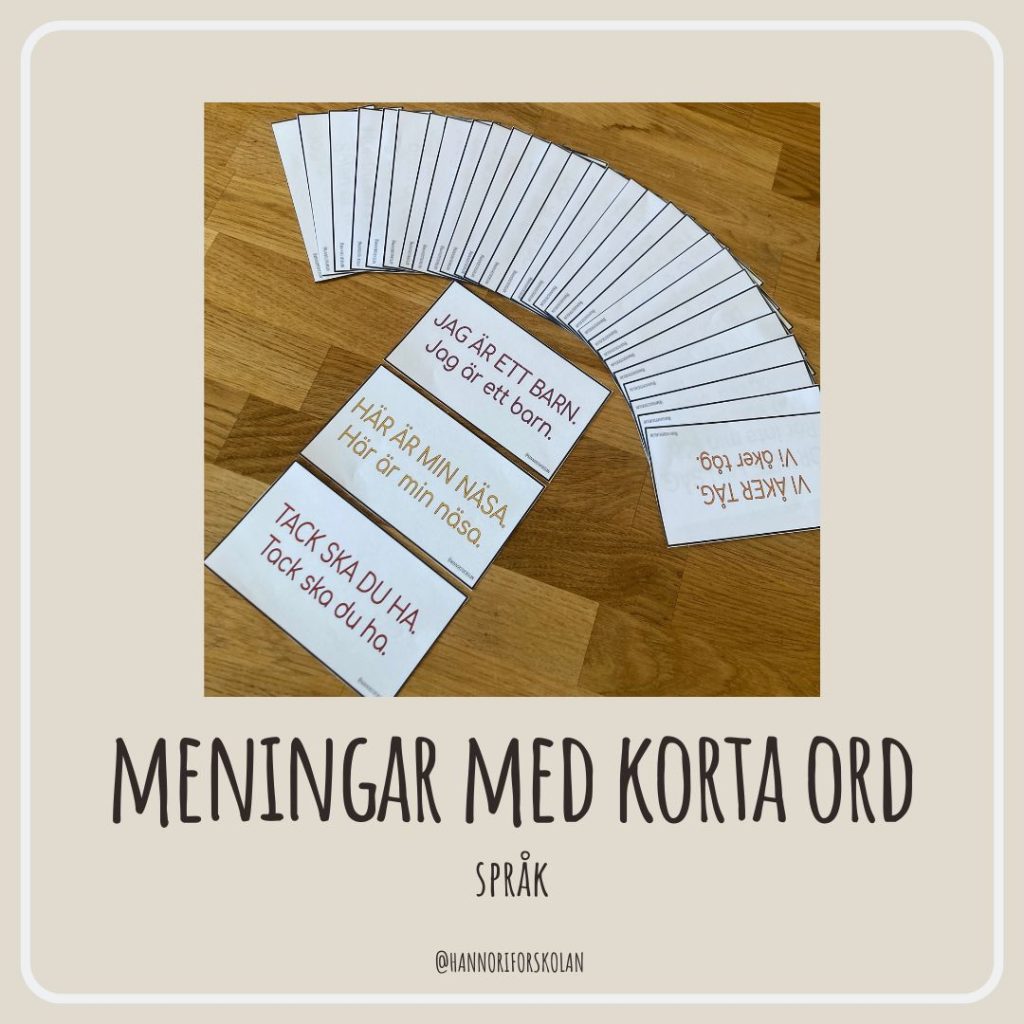 Meningar med korta ord