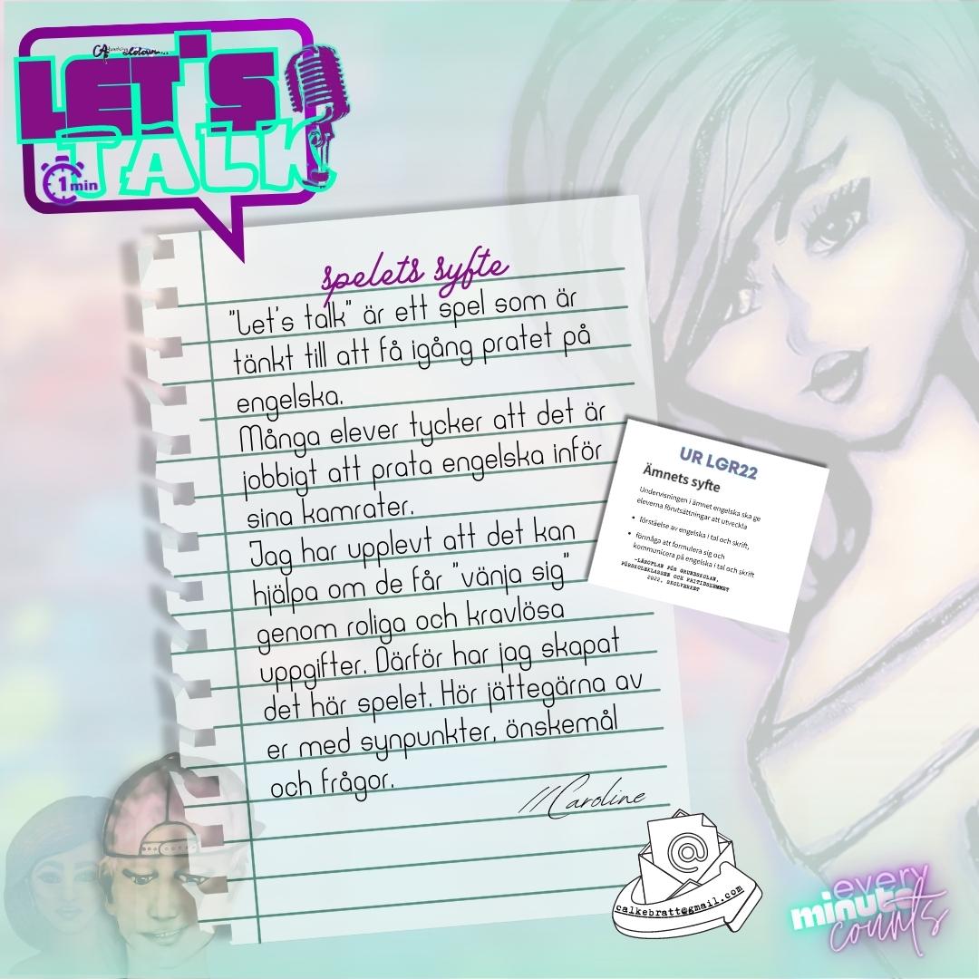 Let's talk - every minute counts