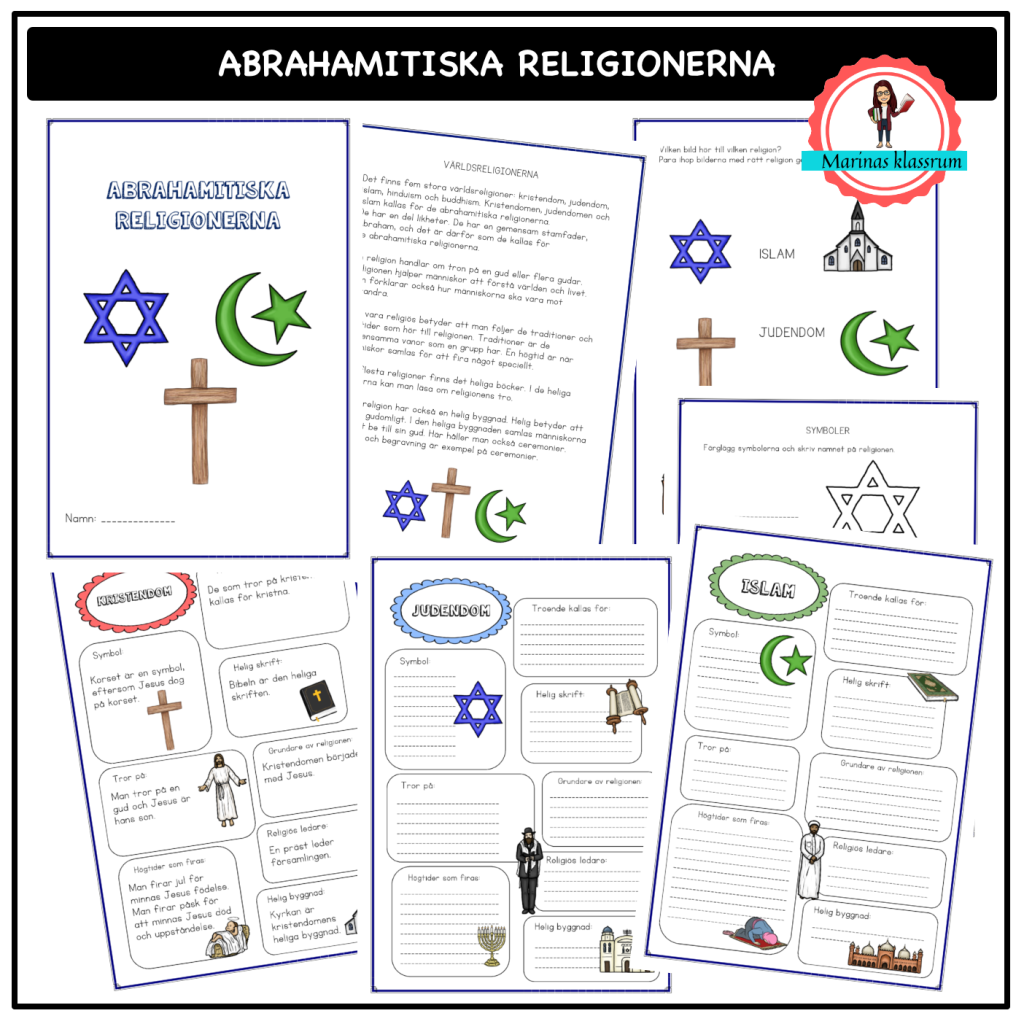 Abrahamitiska religionerna åk 2-3