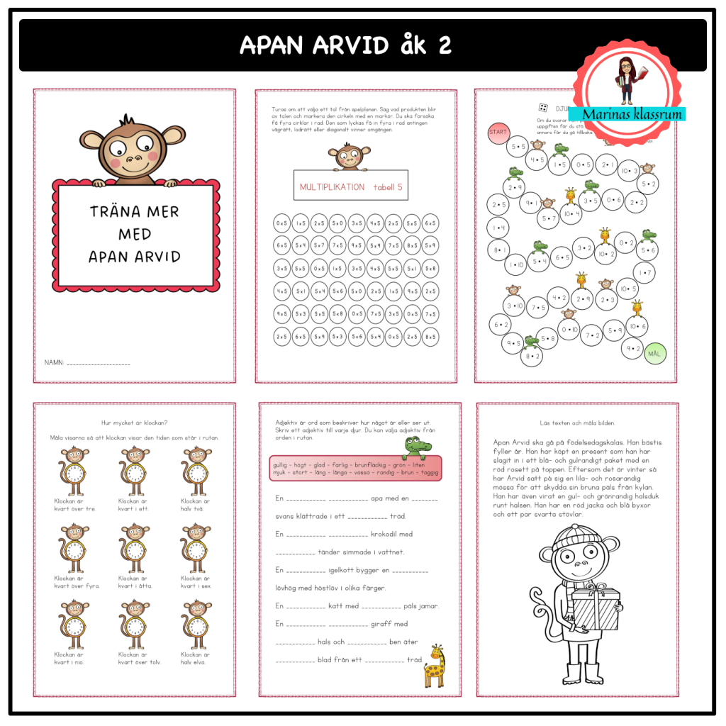 Apan Arvid åk 2