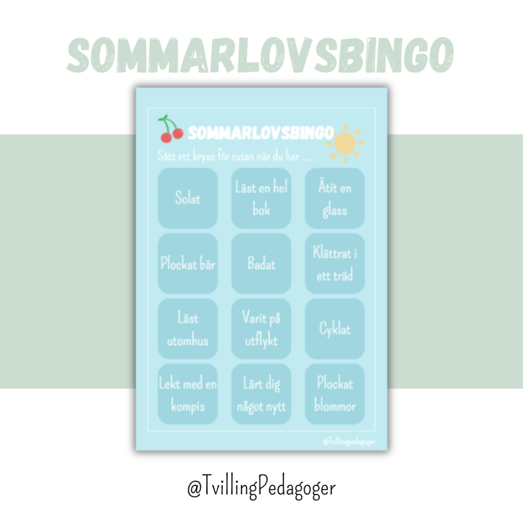 Sommarlovsbingo