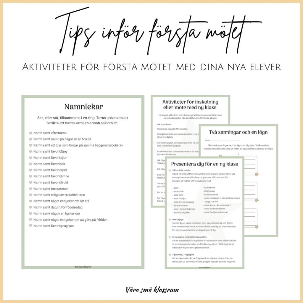 Tips inför första mötet