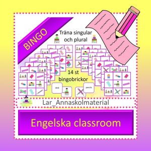 Bingo engelska classroom