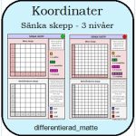 Koordinater – sänka skepp i 3 nivåer - bild 1