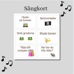 Sångkort 18st - bild 1