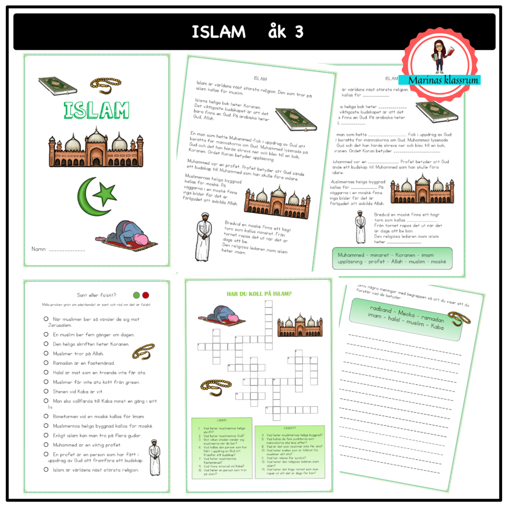 Islam faktatexter + arbetshäfte åk 3